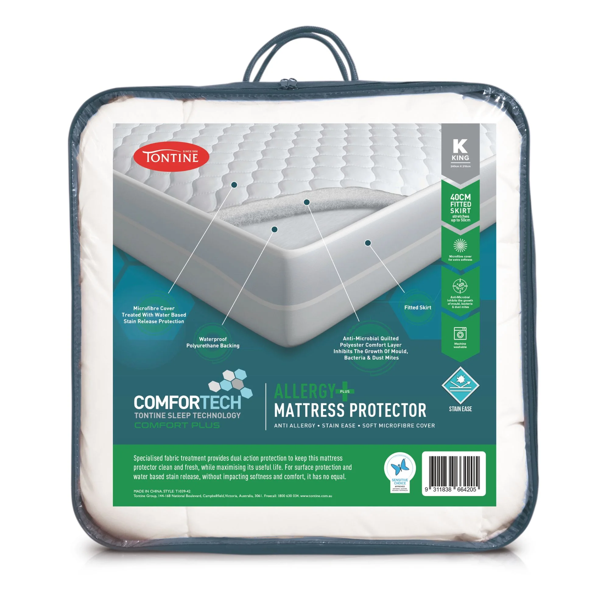 Comfortech Allergy Plus Stain Ease Mattress Protector - Image 8