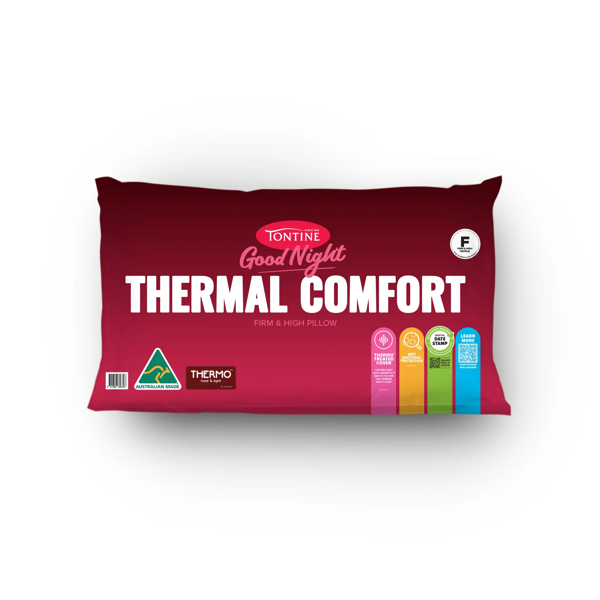 Good Night Thermal Comfort Pillow – Firm & High Profile