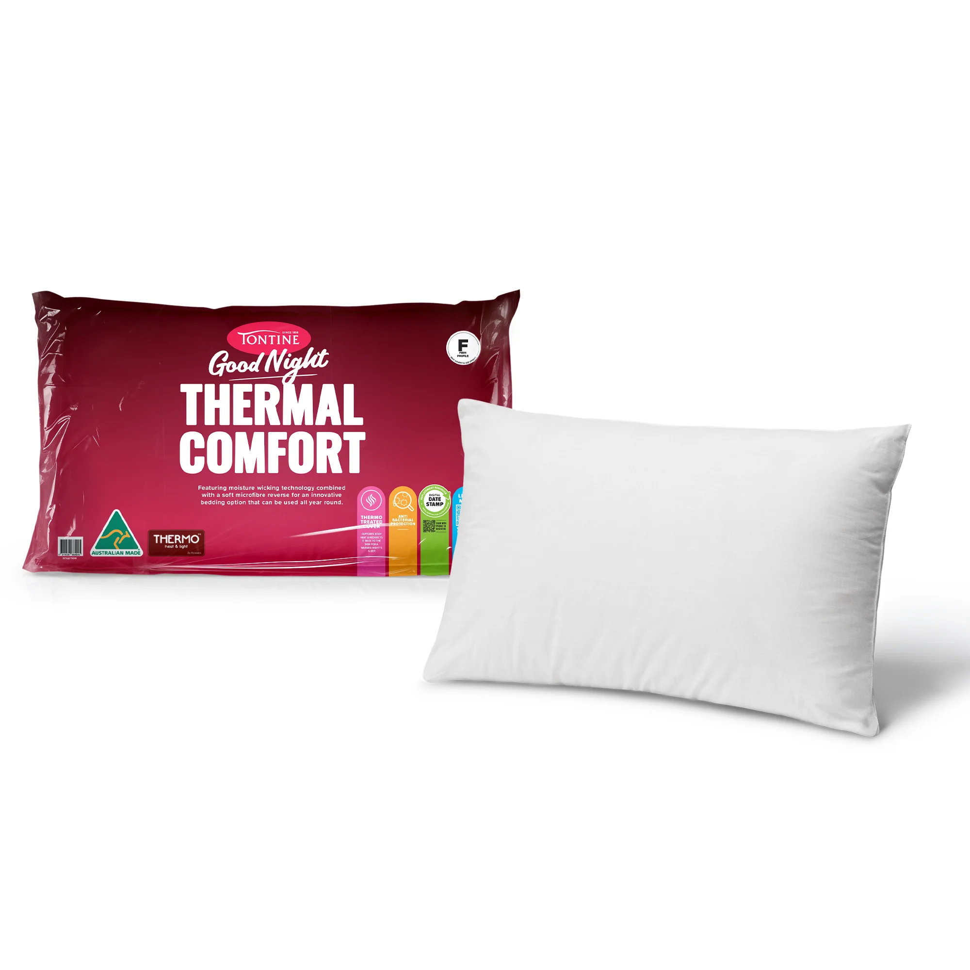 Good Night Thermal Comfort Pillow – Firm & High Profile - Image 3